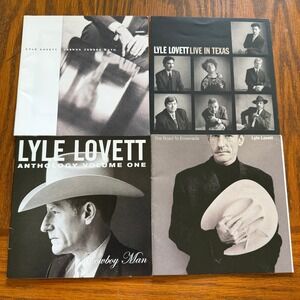 Lyle Lovett CD Booklet Lot of 4 Joshua Judges Ruth Live Texas Road to Ensenada